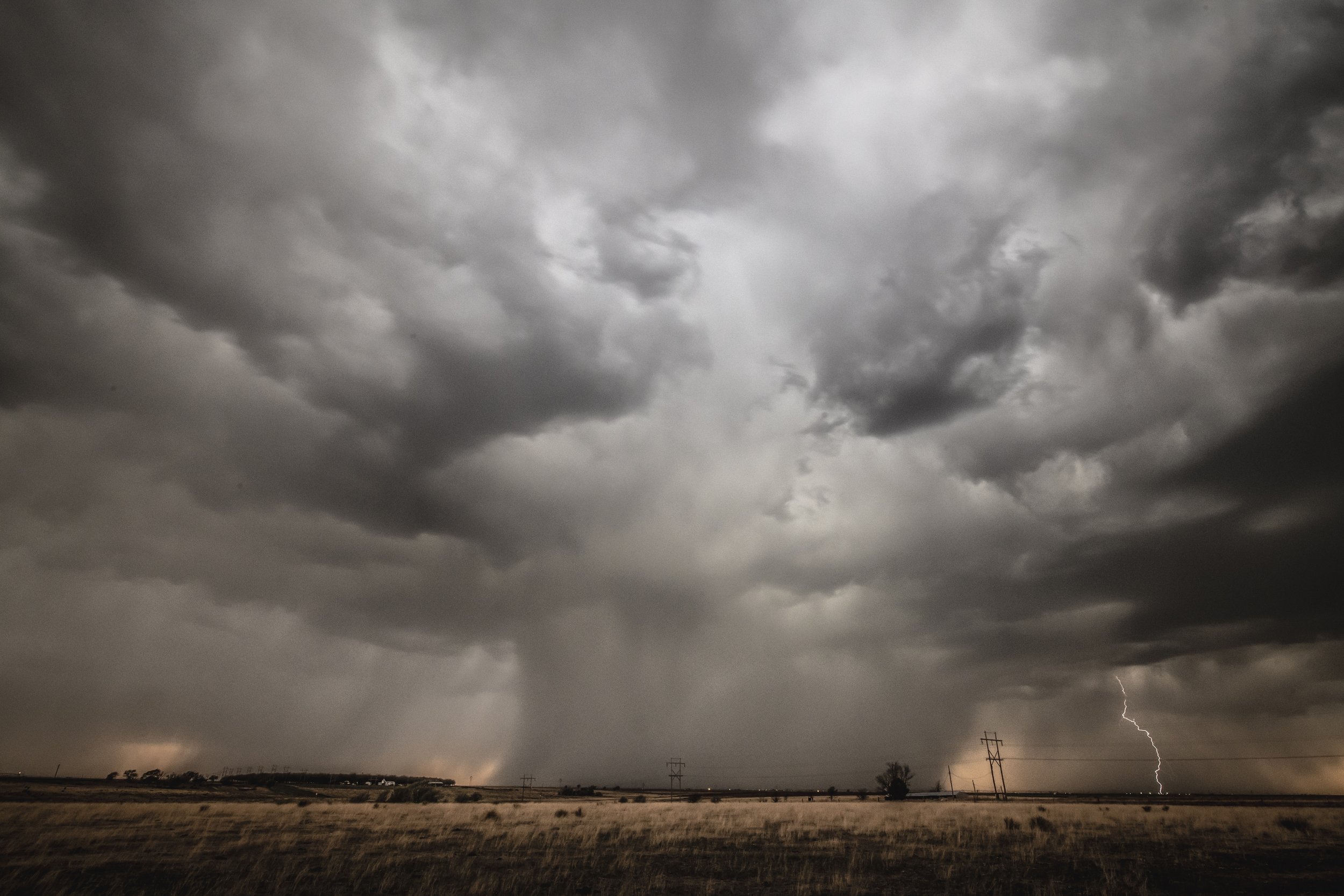 Before Impact - A massive supercell dominates the horizon